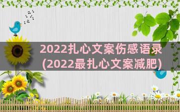 2022扎心文案伤感语录(2022最扎心文案减肥)