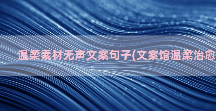 温柔素材无声文案句子(文案馆温柔治愈文案素材)