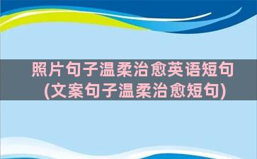 照片句子温柔治愈英语短句(文案句子温柔治愈短句)