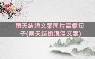 雨天结婚文案图片温柔句子(雨天结婚浪漫文案)